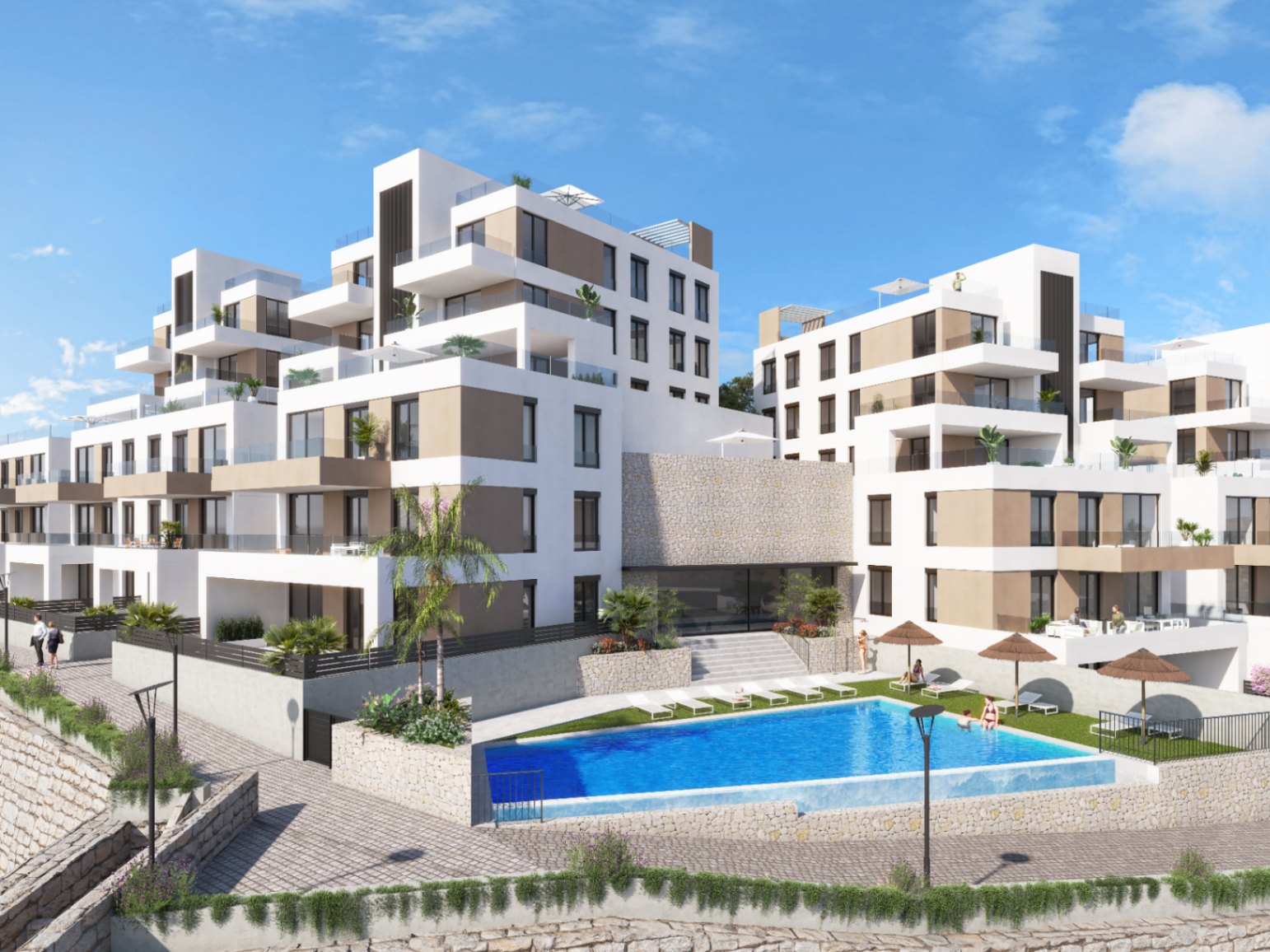 Precioso apartamento con vistas al mar .