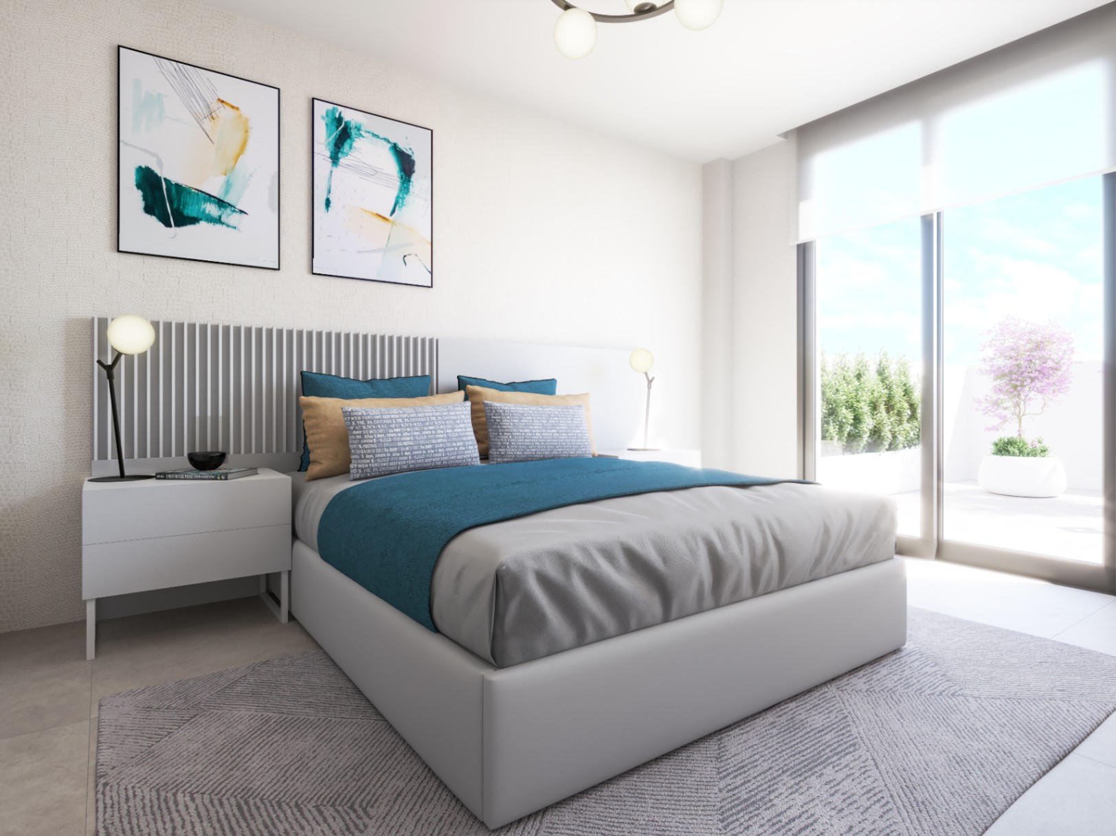Precioso apartamento con vistas al mar .