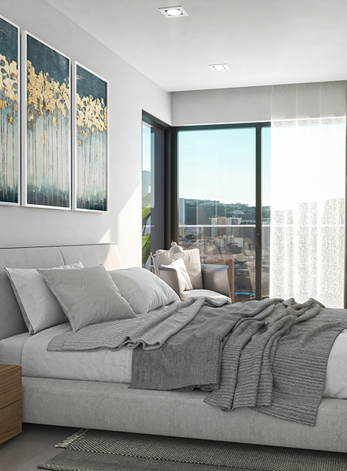 Apartamento en Benidorm con 2 habitaciones y piscina comunitaria