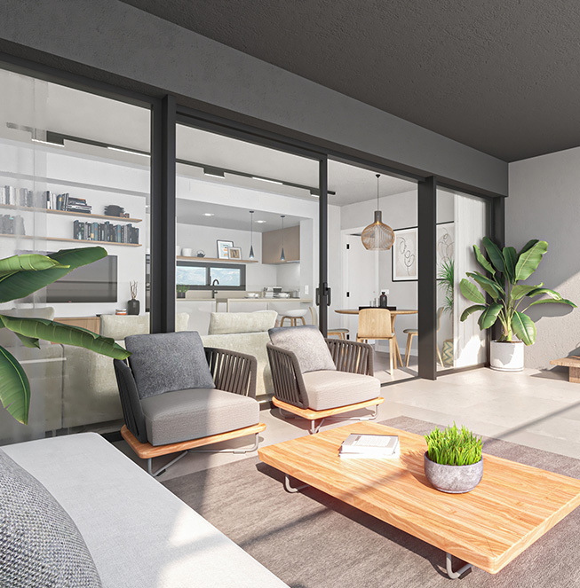 Apartamento en Benidorm con 2 habitaciones y piscina comunitaria