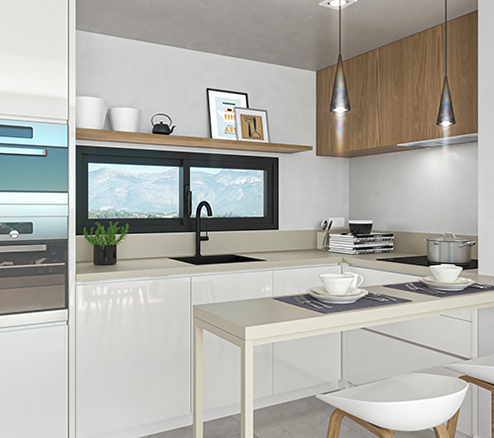 Apartamento en Benidorm con 2 habitaciones y piscina comunitaria
