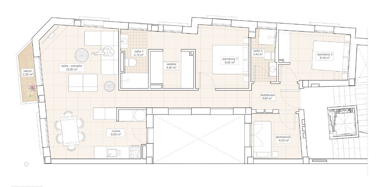Ultimo Apartamento en venta de 3 dormitorios en Hondón de las Nieves - LLAVE EN MANO -