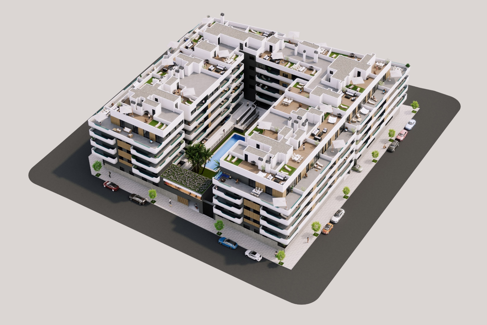 Apartamento en Santa Pola con 2 habitaciones y piscina comunitaria