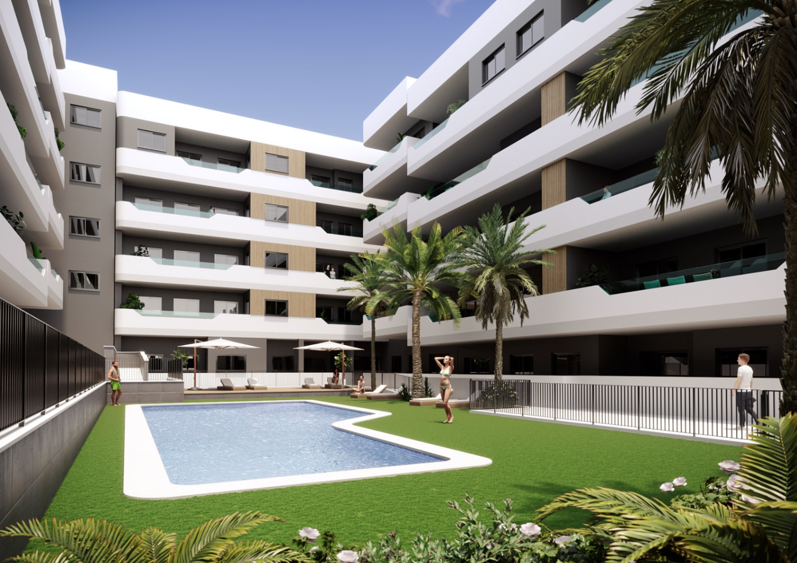 Apartamento en Santa Pola con 2 habitaciones y piscina comunitaria