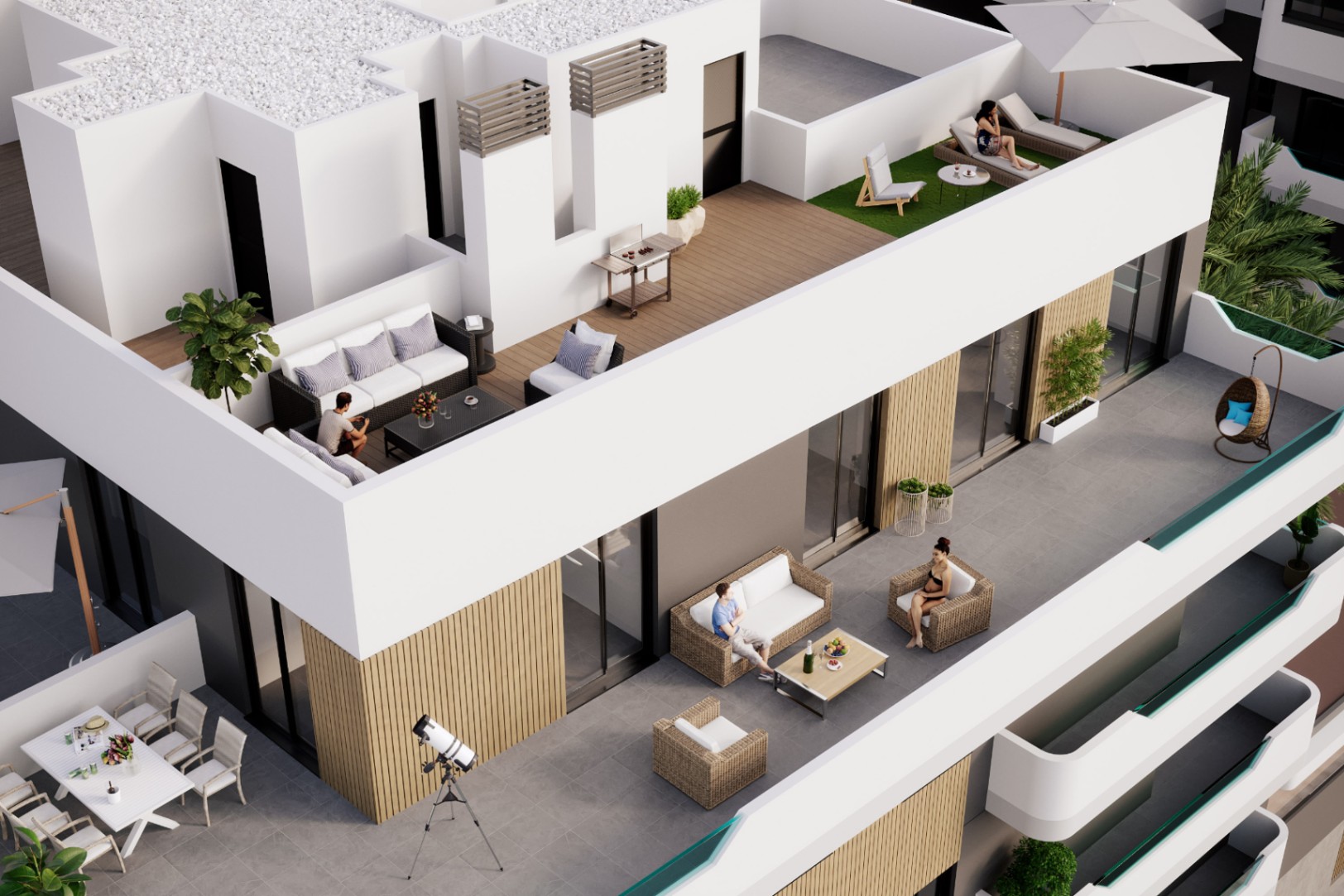 Apartamento en Santa Pola con 2 habitaciones y piscina comunitaria