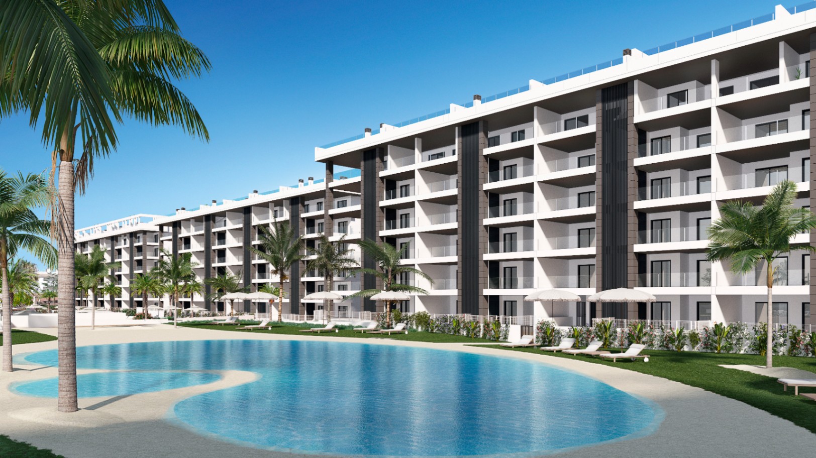 Fantásticos apartamentos con vistas al mar .