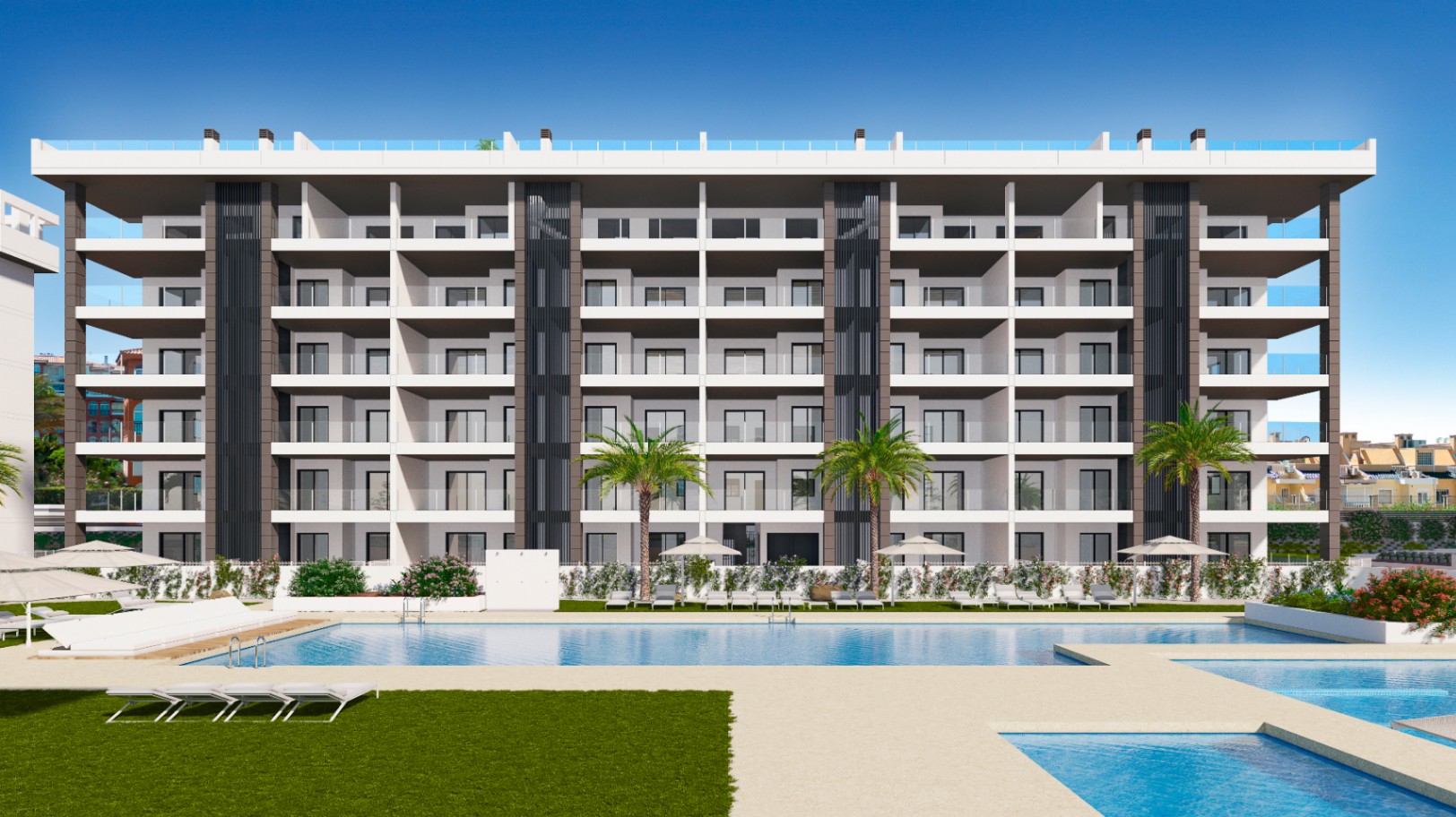 Fantásticos apartamentos con vistas al mar .