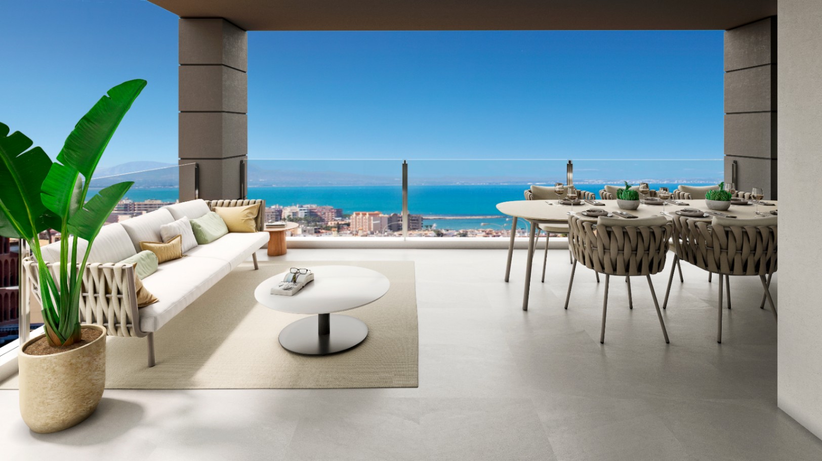Fantásticos apartamentos con vistas al mar .