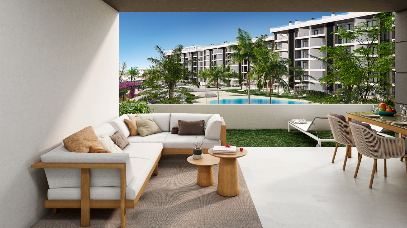Fantásticos apartamentos con vistas al mar .