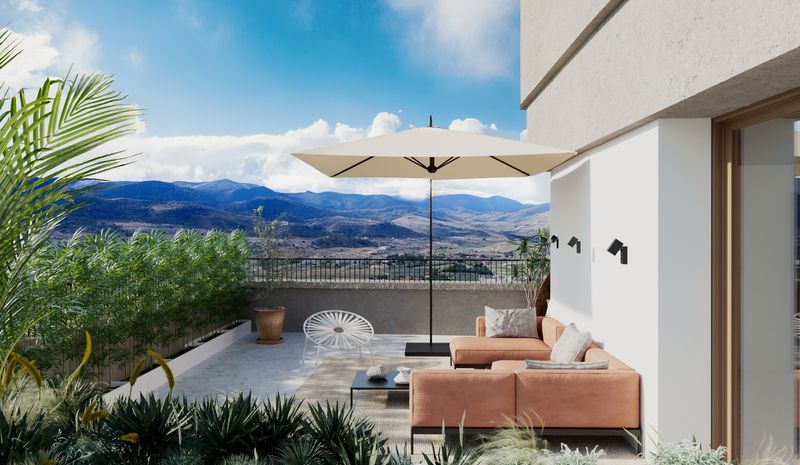 Atico nuevo de 2 habitaciones en Hondón de las Nieves