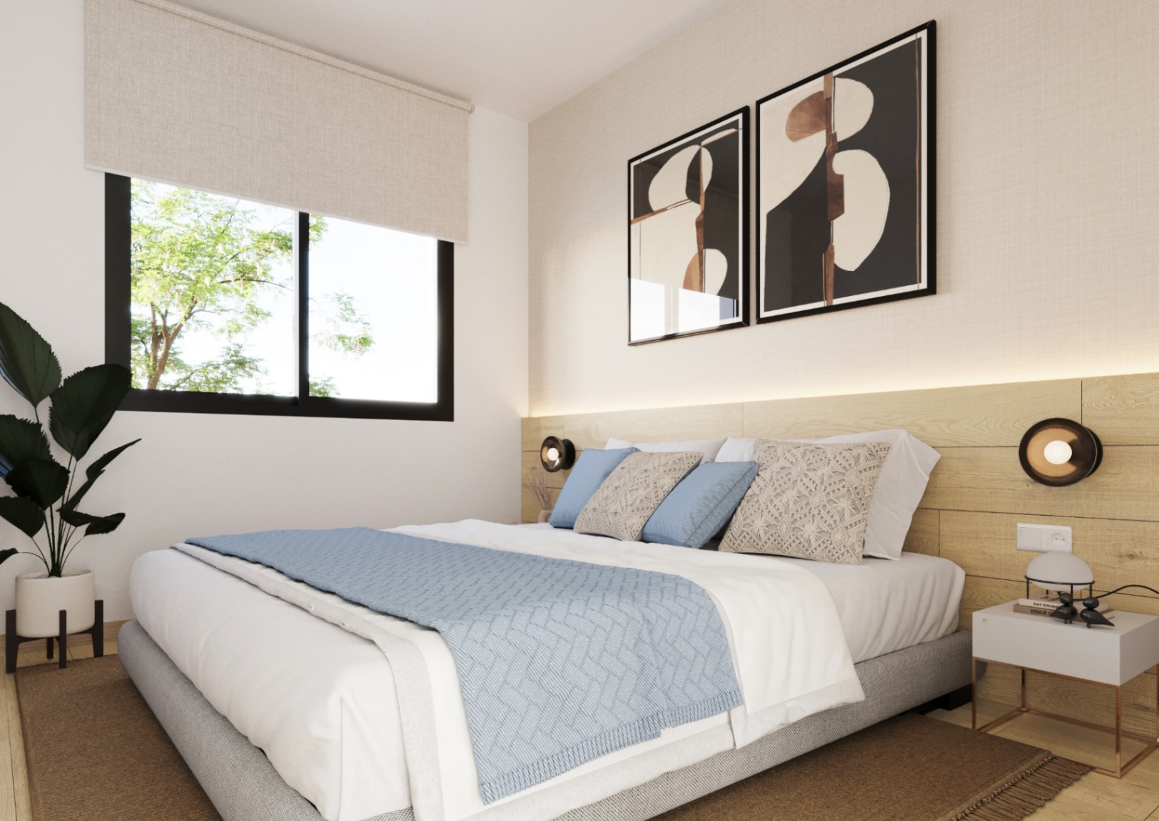 Apartamento nuevo de 2 dormitorios con piscina en Muchamiel