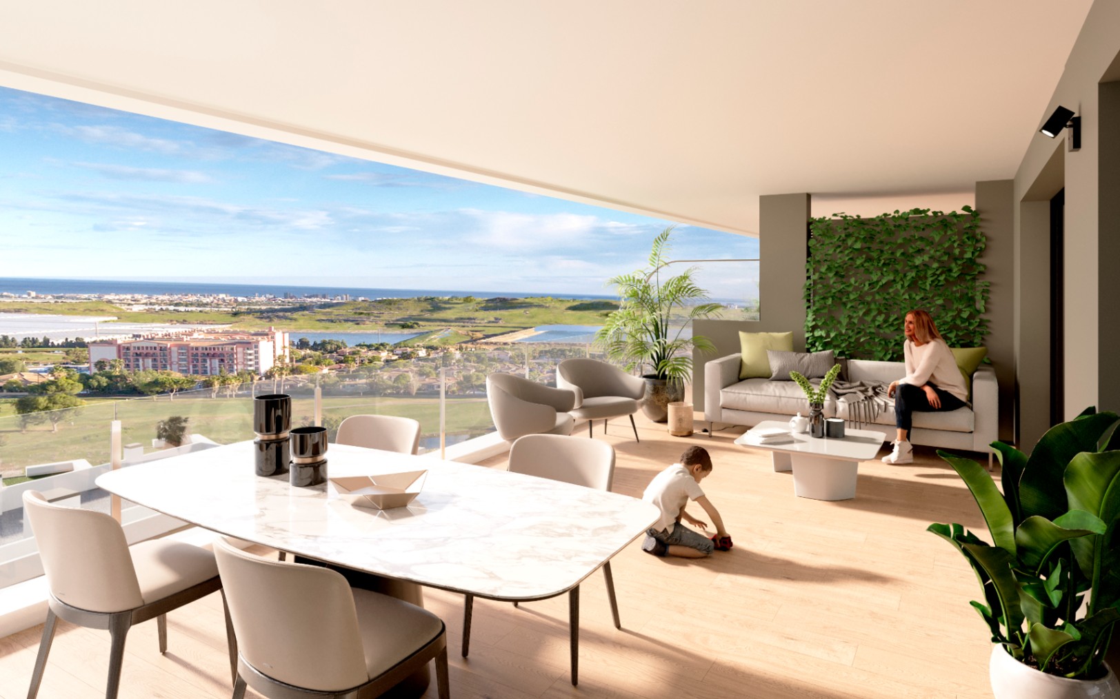 Apartamento nuevo de 2 dormitorios con piscina en Muchamiel