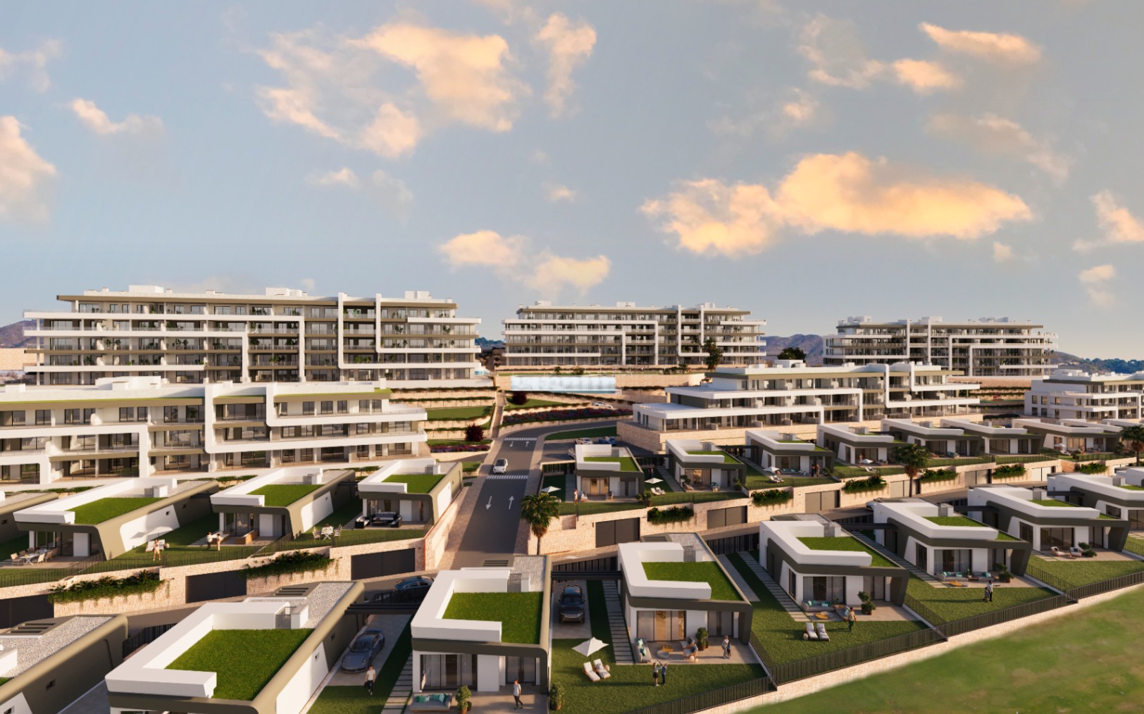Apartamento moderno en Muchamiel con 2 habitaciones y piscina.