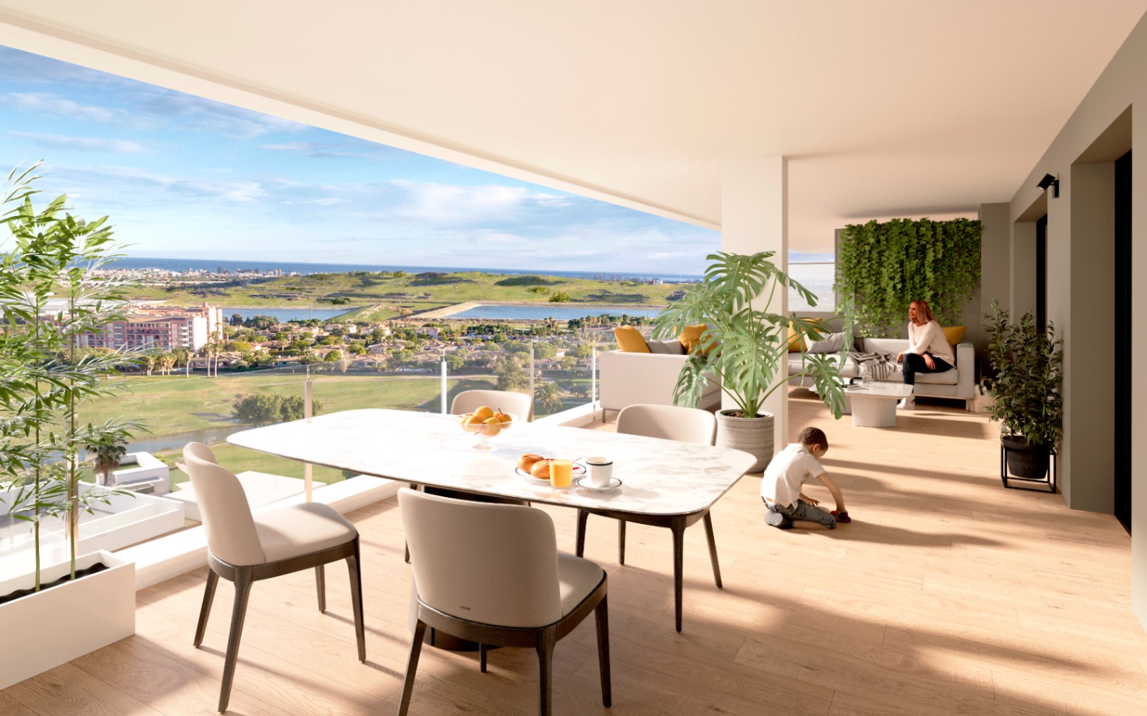 Apartamento moderno en Muchamiel con 2 habitaciones y piscina.