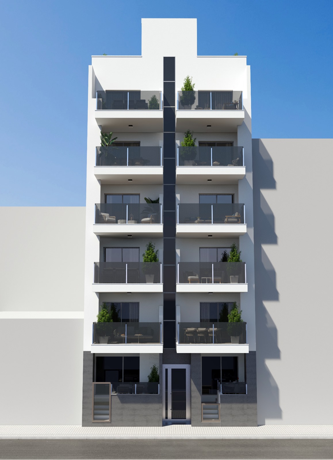 Apartamentos de obra nueva en Torrevieja, a 150m de la Playa del Cura .