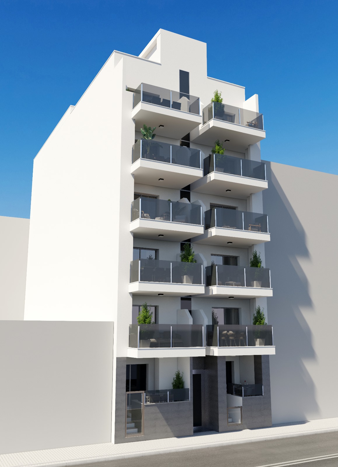 Apartamentos de obra nueva en Torrevieja, a 150m de la Playa del Cura .