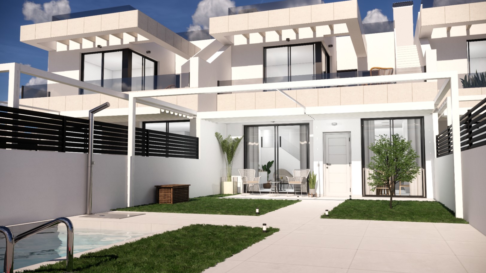 Chalet en venta con 2 habitaciones y piscina en Rojales, Alicante