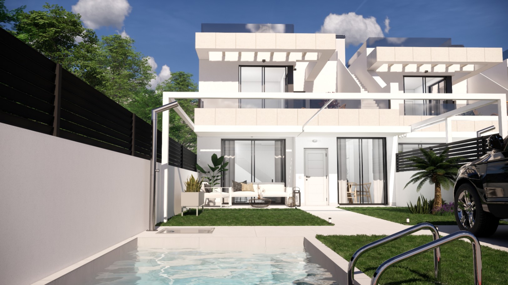 Chalet en venta con 2 habitaciones y piscina en Rojales, Alicante