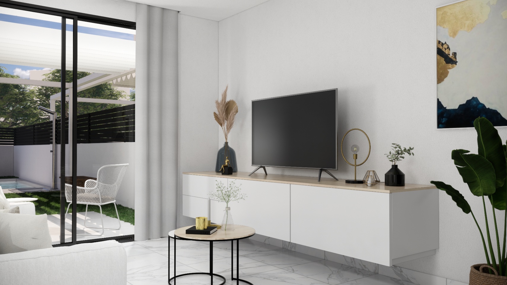Chalet en venta con 2 habitaciones y piscina en Rojales, Alicante