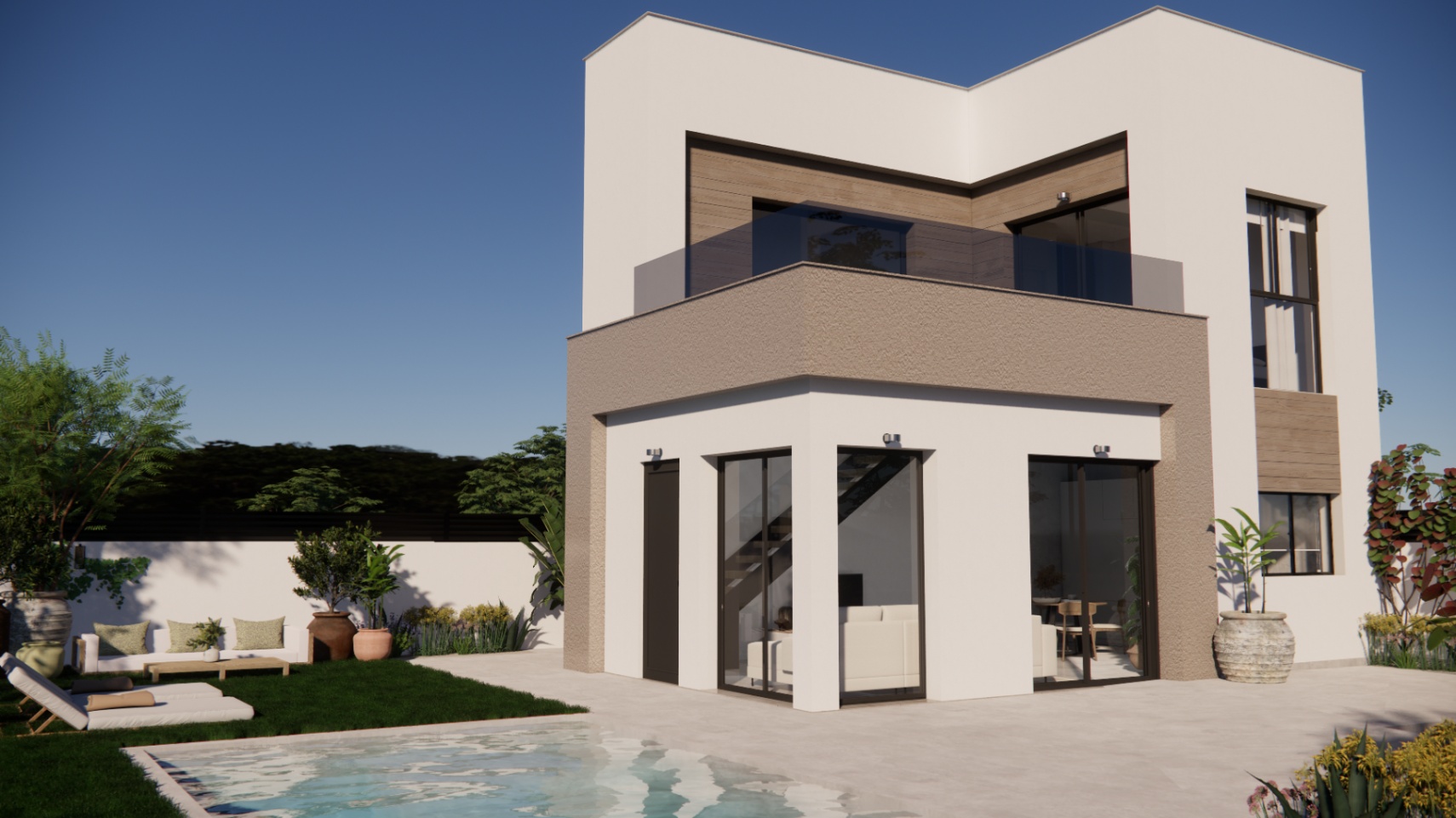 Chalet en venta con piscina y jardín en Orihuela, Alicante
