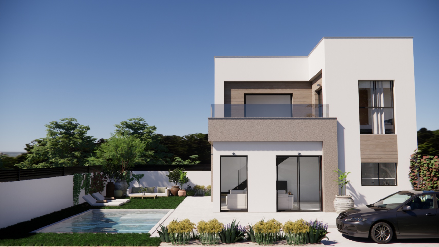 Chalet en venta con piscina y jardín en Orihuela, Alicante