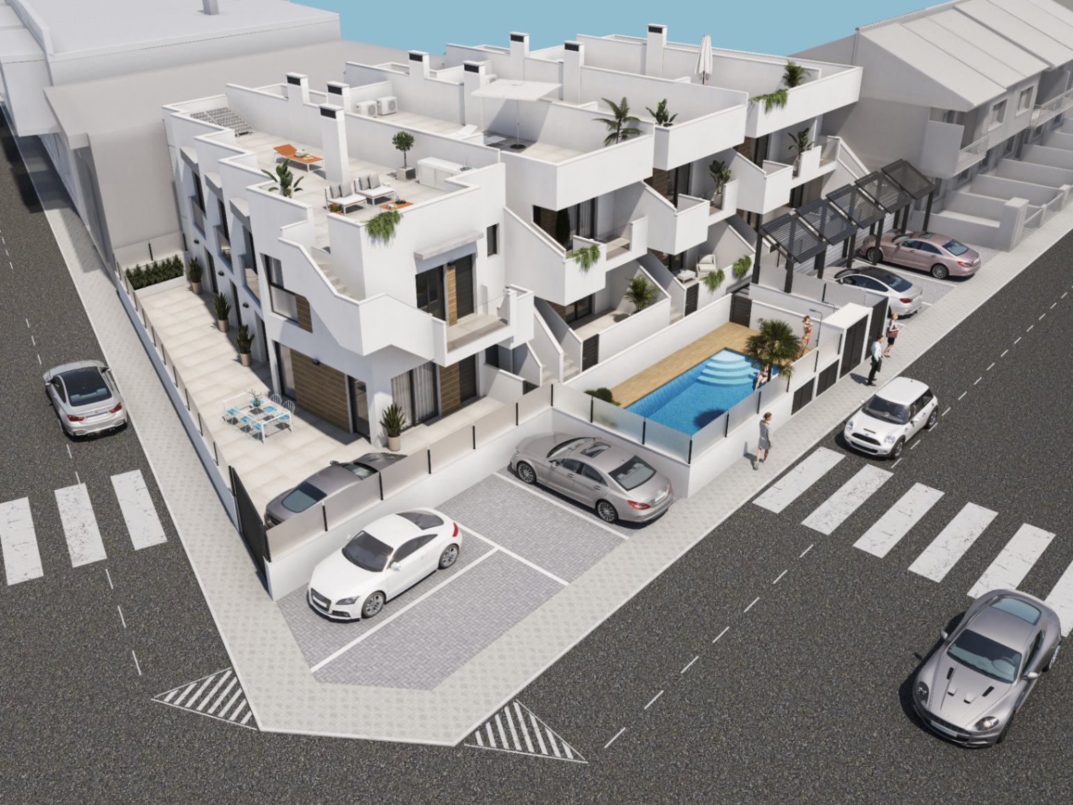 Bungalow en venta de 1 dormitorio en San Pedro del Pinatar