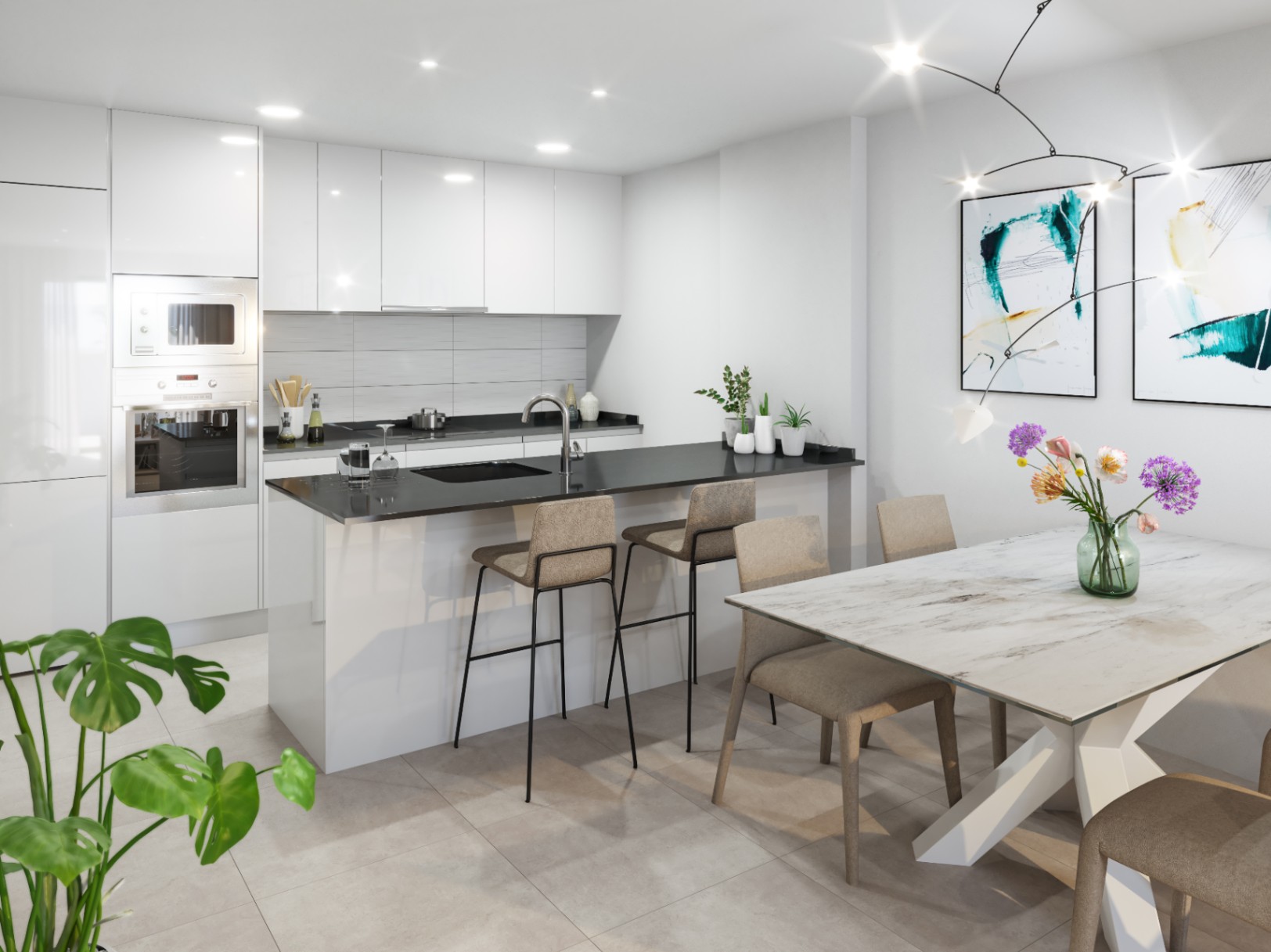 Bungalow en venta de 1 dormitorio en San Pedro del Pinatar