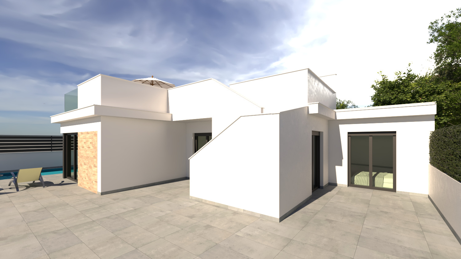 Chalet zu verkaufen mit 3 Schlafzimmern und Pool in Los Alcázares