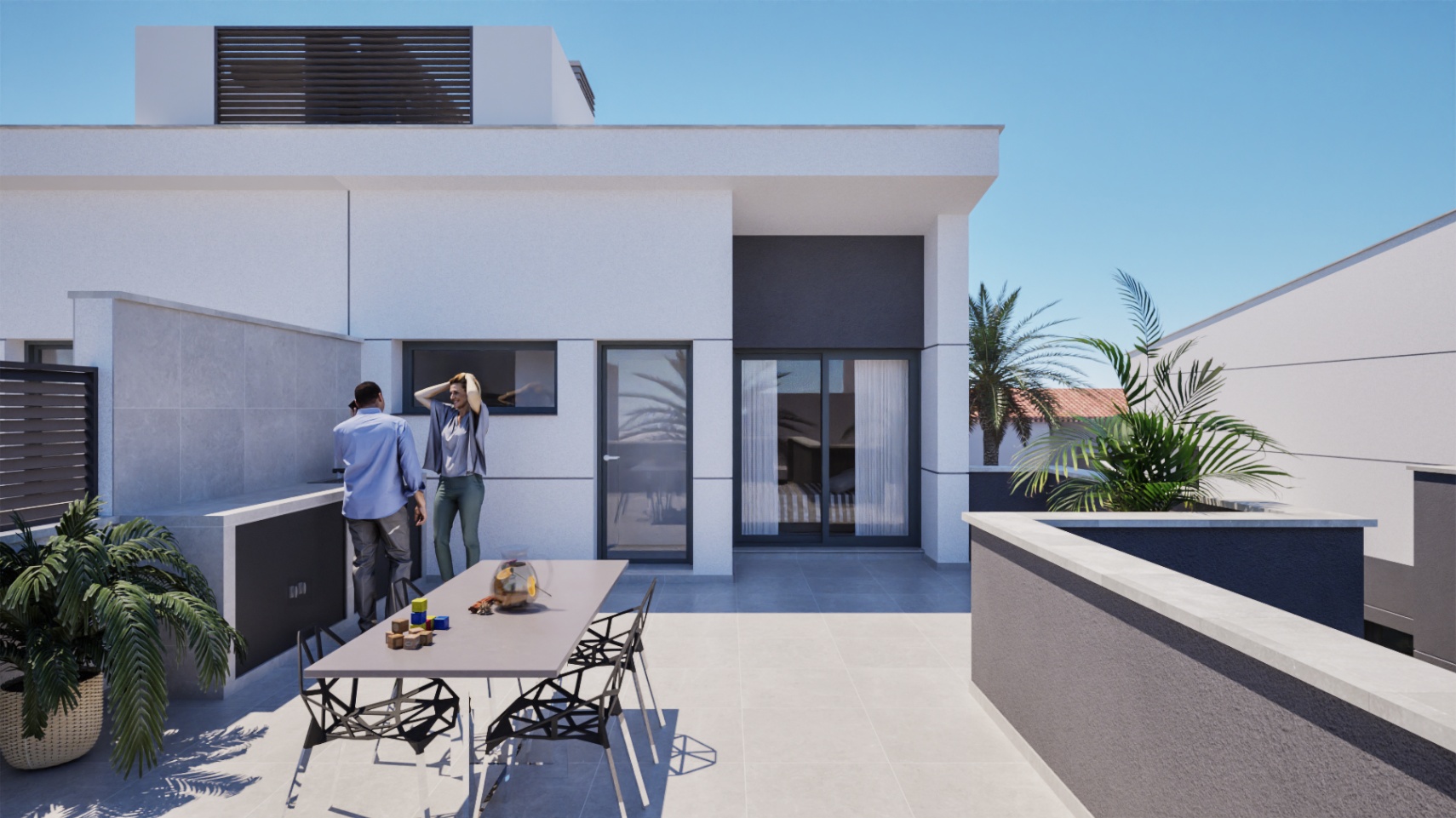 Chalet en venta en Cartagena con 3 dormitorios y piscina.