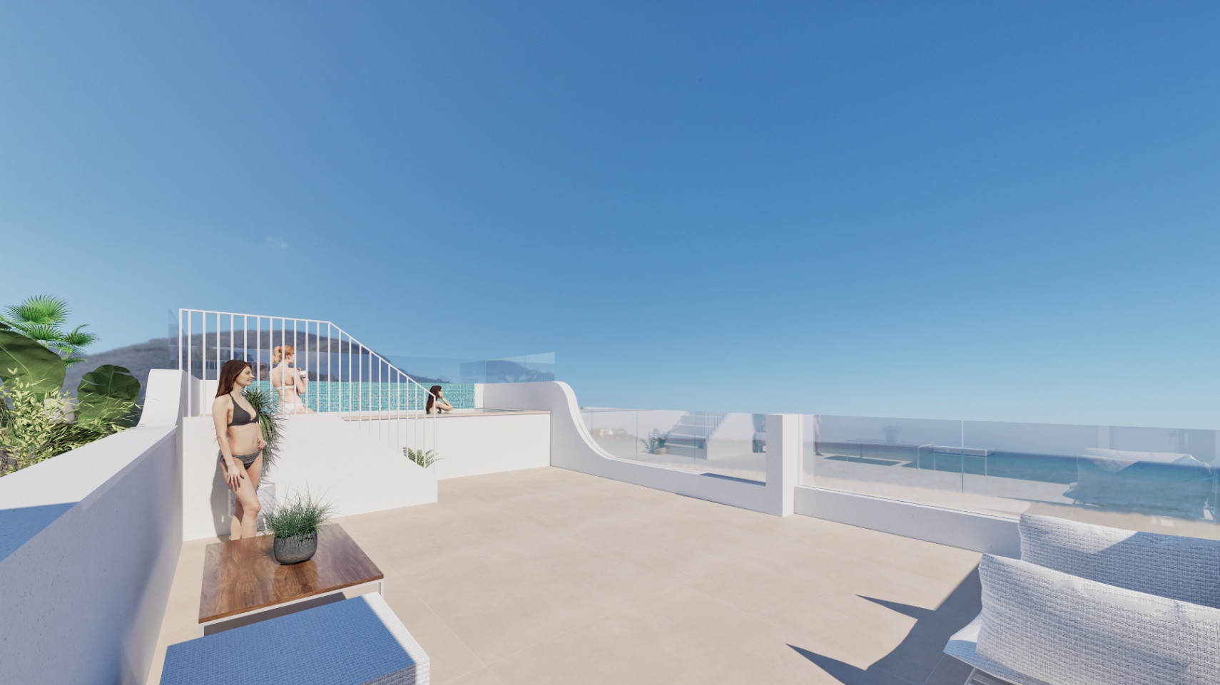 Precioso apartamento en segunda linea del mar .
