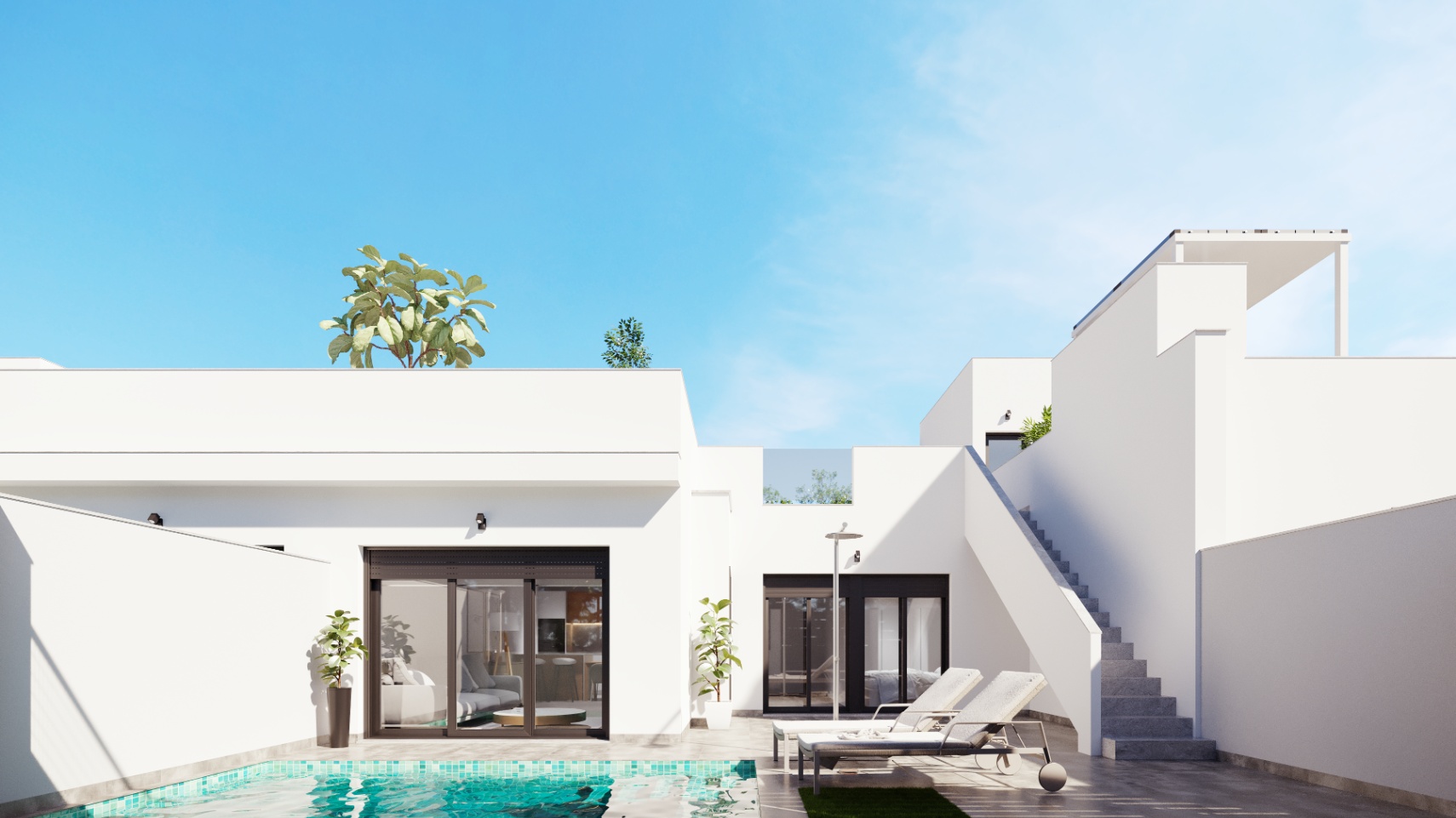 Chalet en venta con 2 dormitorios y piscina en Torre-Pacheco