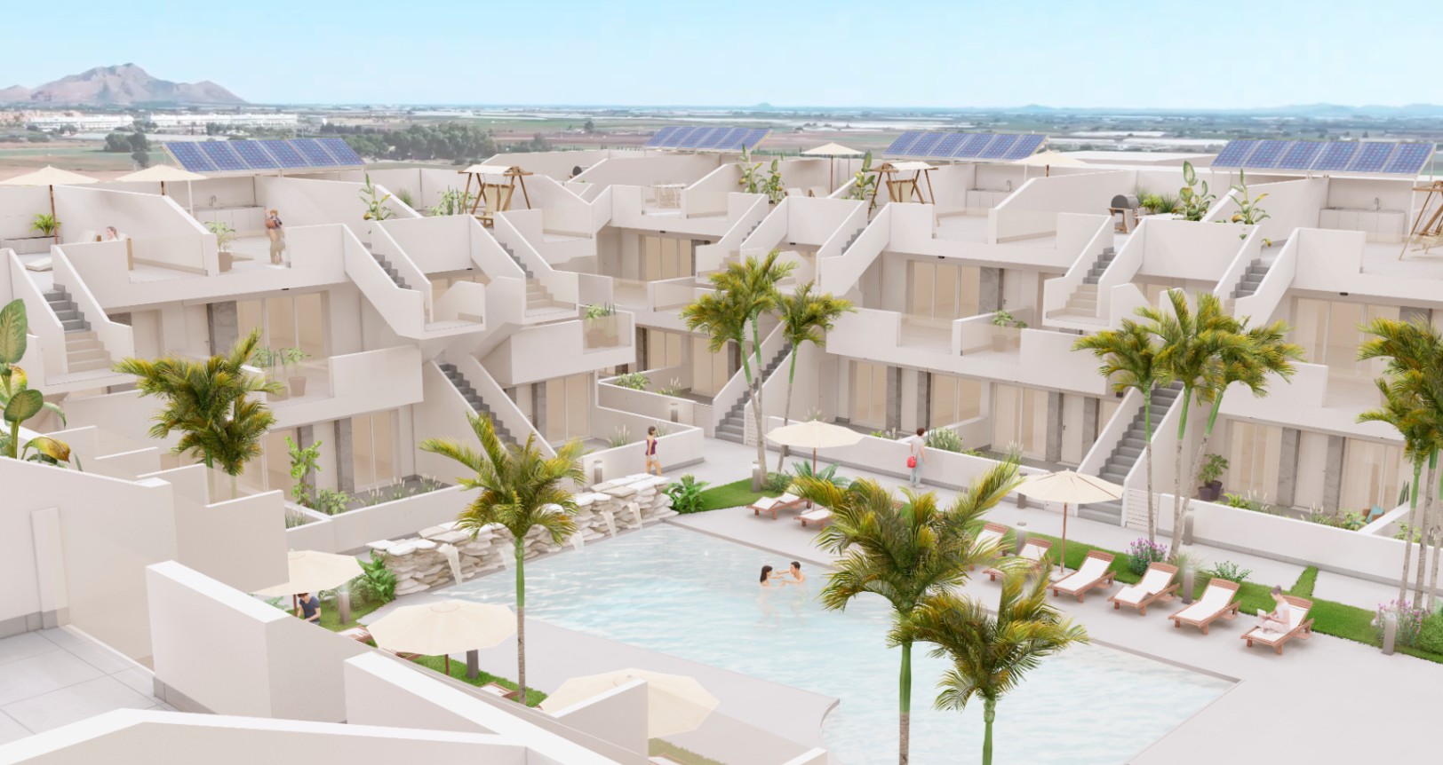 Bungalow en venta en Torre-Pacheco: 3 habitaciones y piscina comunitaria