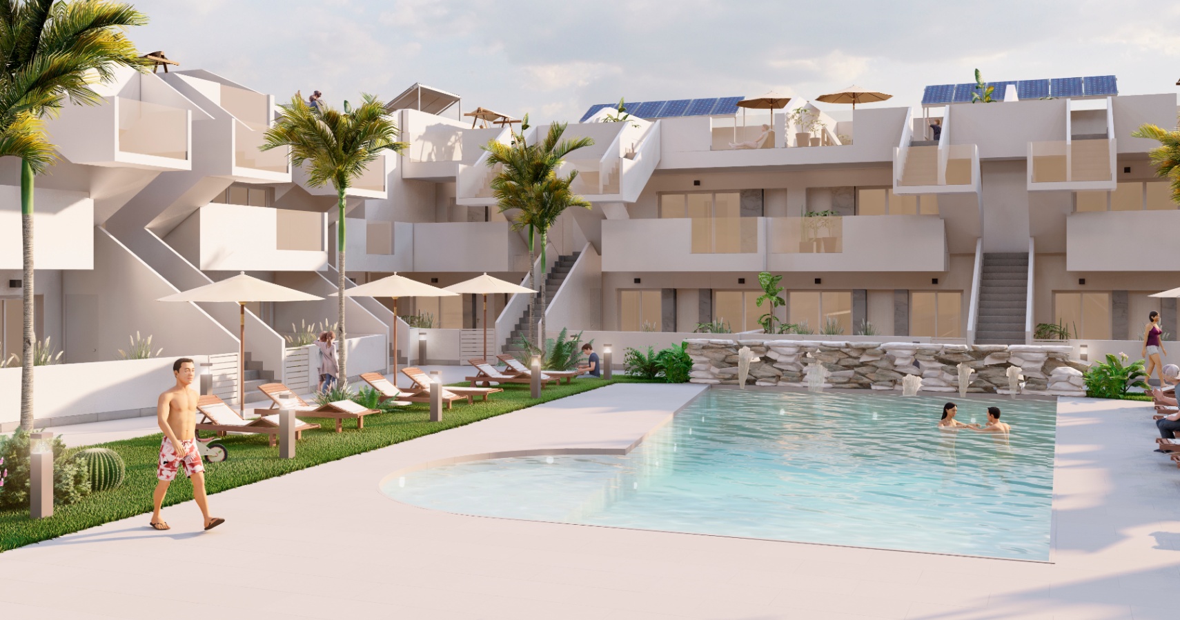 Bungalow en venta en Torre-Pacheco: 3 habitaciones y piscina comunitaria