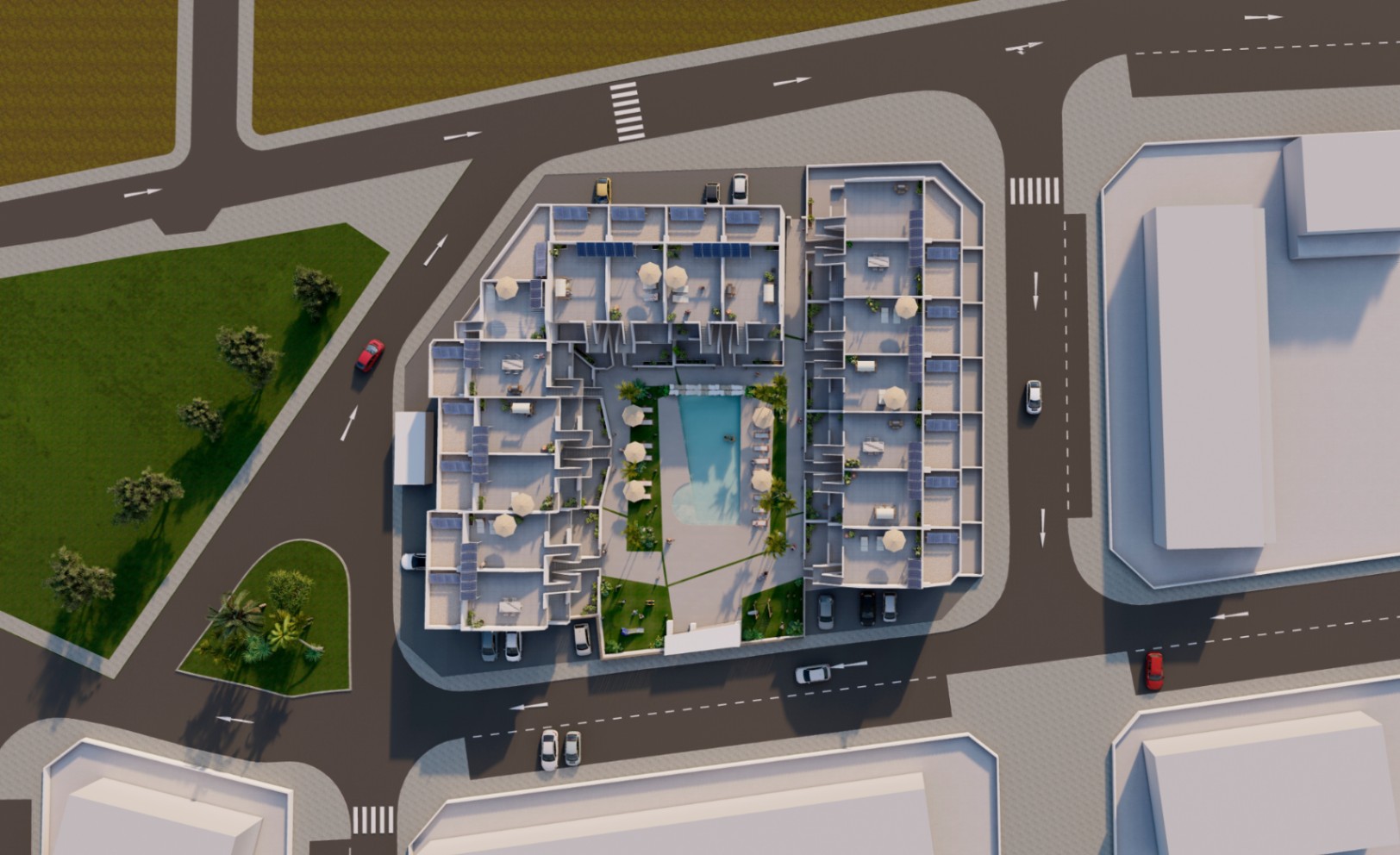 Bungalow en venta en Torre-Pacheco: 3 habitaciones y piscina comunitaria