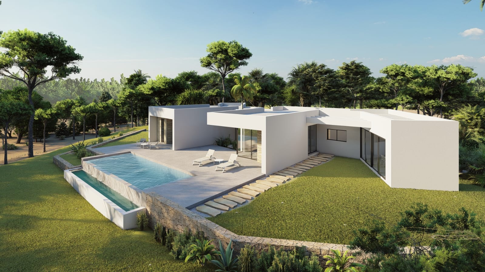 Finca moderne avec piscine privée à Callosa de Ensarriá