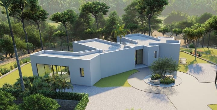 Finca moderne avec piscine privée à Callosa de Ensarriá