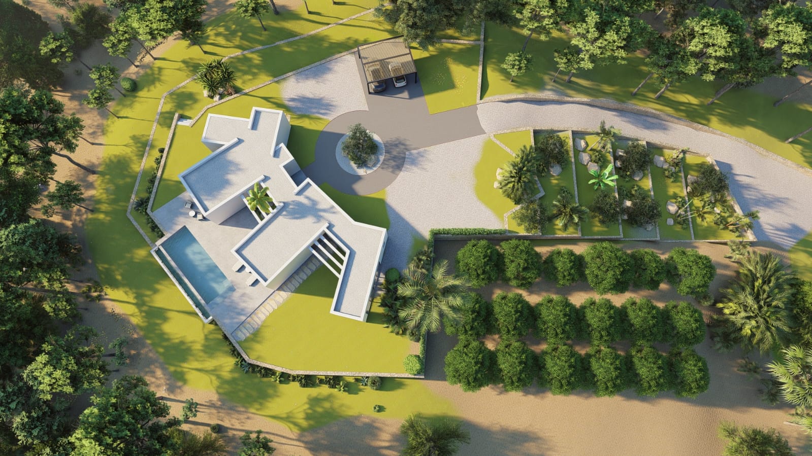 Finca moderne avec piscine privée à Callosa de Ensarriá
