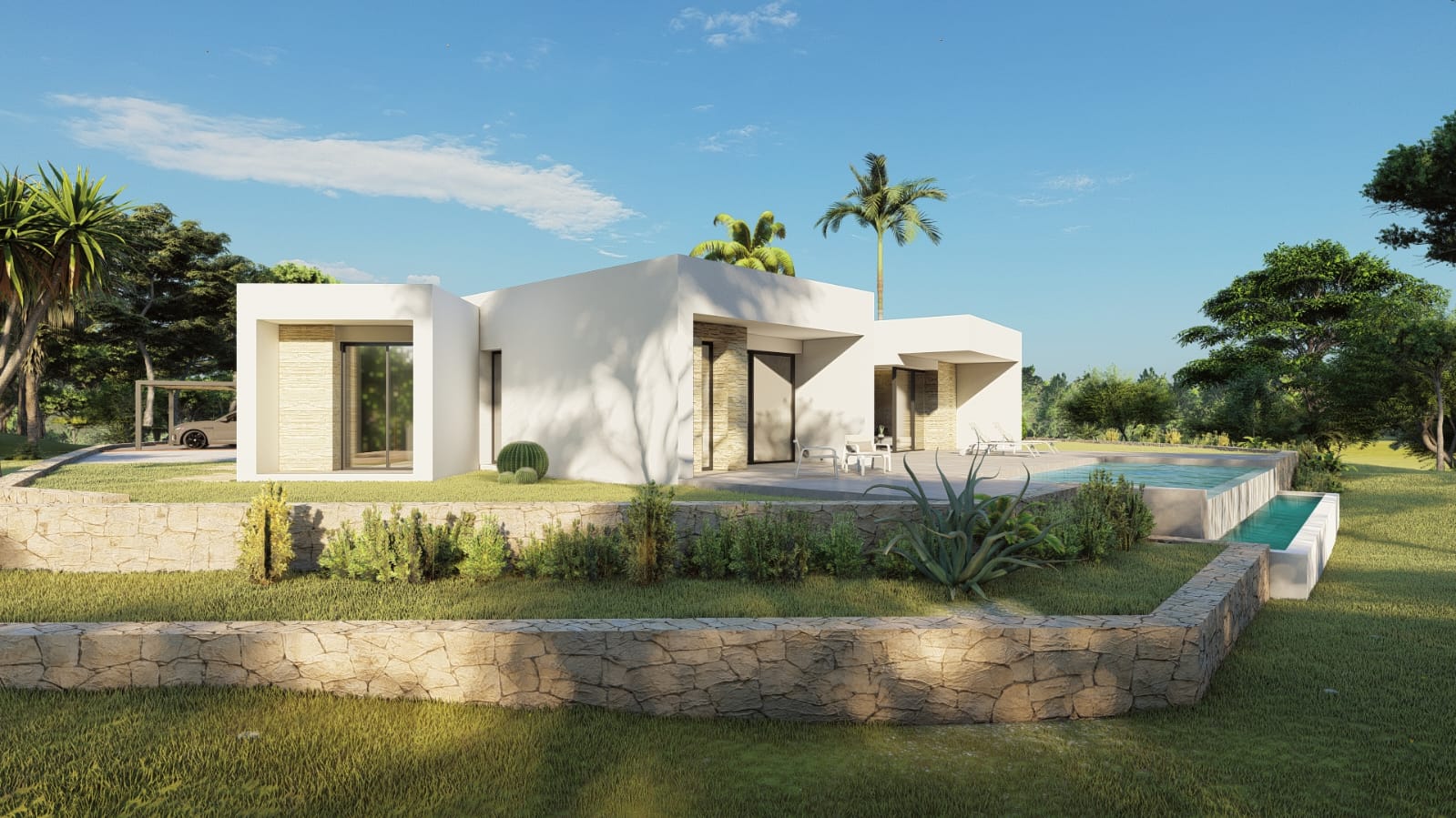 Finca moderne avec piscine privée à Callosa de Ensarriá