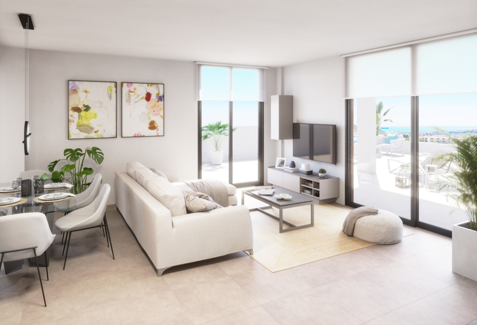 Apartamentos de 2 y 3 Dormitorios en Vera Playa con vistas al Mar