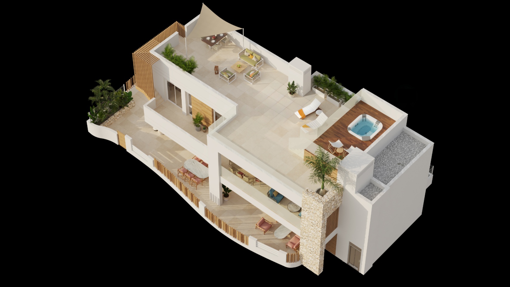 Villas y Bungalows con 3 y 2 Dormintorios en San Juan de los Terreros con Vistas al Mar. Entrega 12/2026