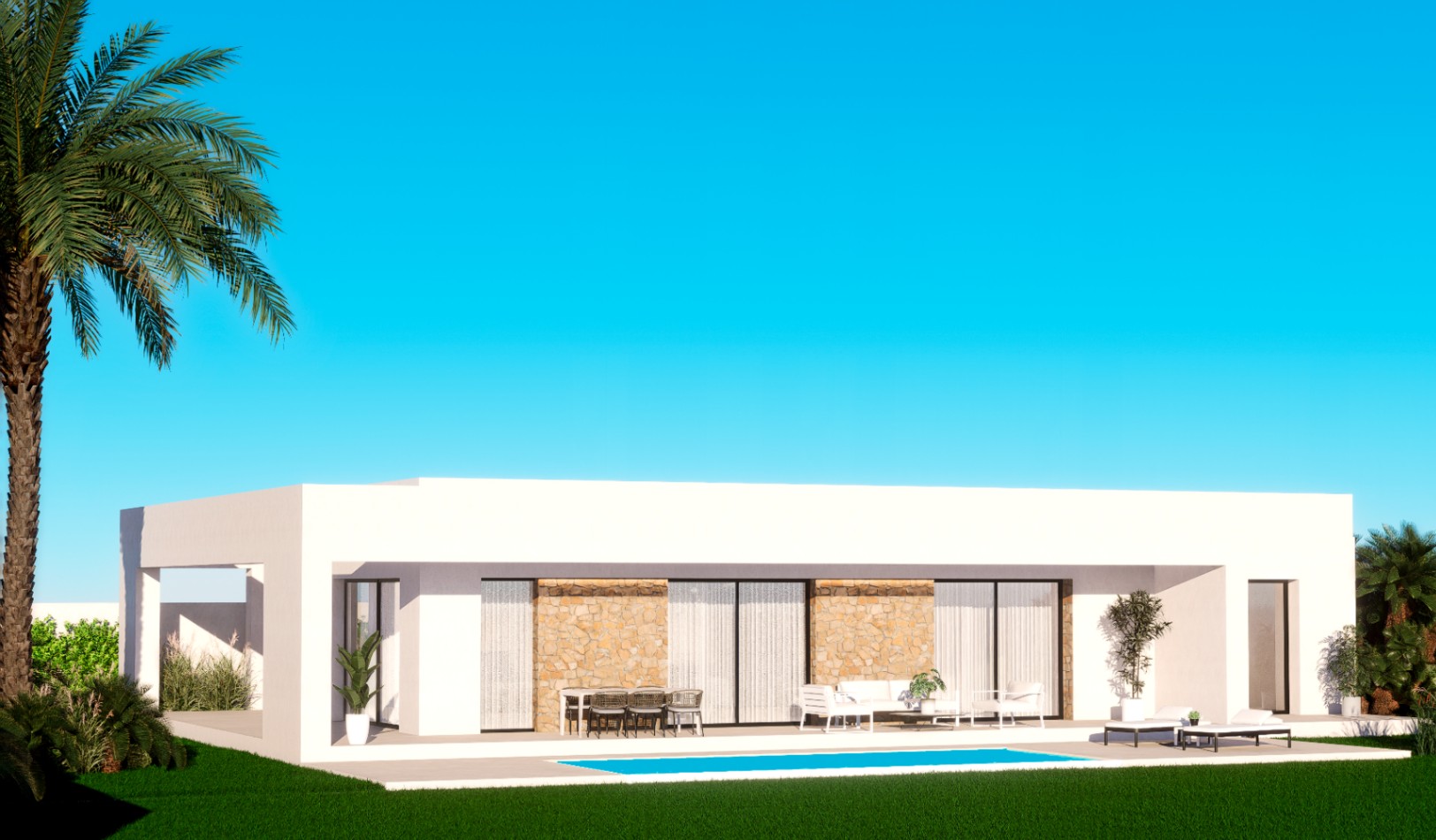 Villa témoin 3 + 1 chambres à Finestrat avec vue sur mer