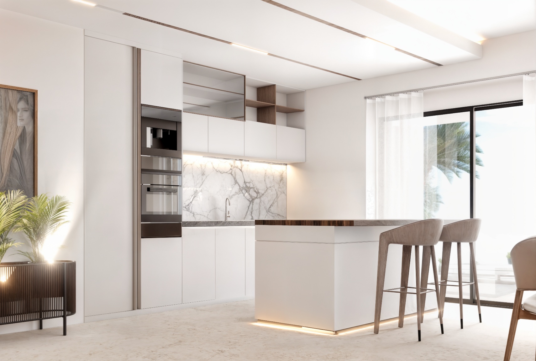 Villa témoin 3 + 1 chambres à Finestrat avec vue sur mer
