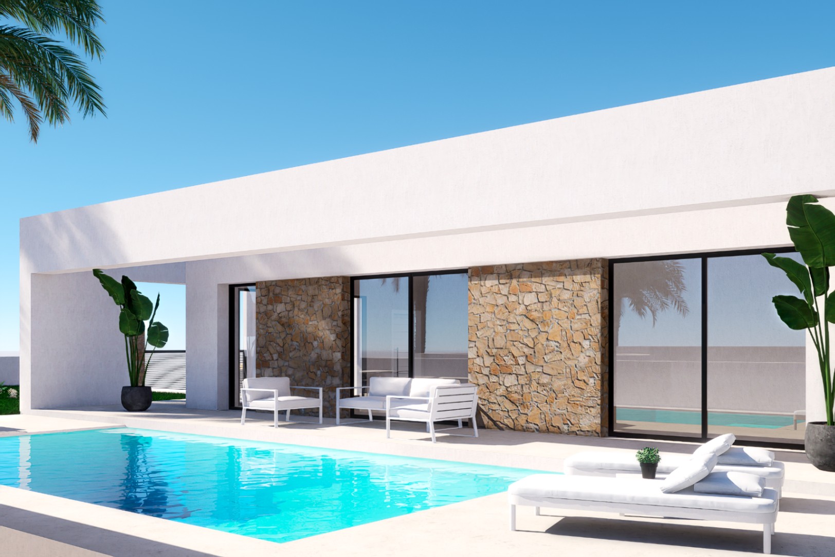Villa témoin 3 + 1 chambres à Finestrat avec vue sur mer
