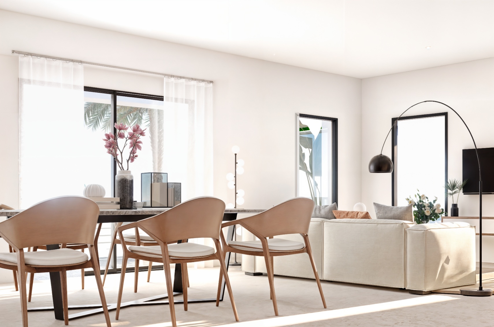 Villa témoin 3 + 1 chambres à Finestrat avec vue sur mer