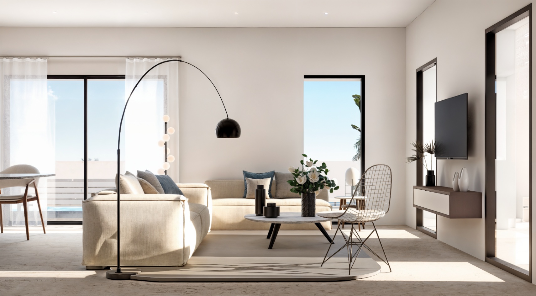 Villa témoin 3 + 1 chambres à Finestrat avec vue sur mer