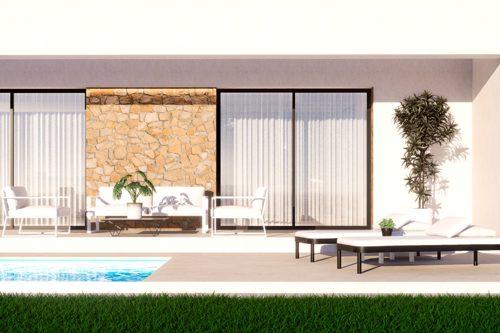 Villa témoin 3 + 1 chambres à Finestrat avec vue sur mer