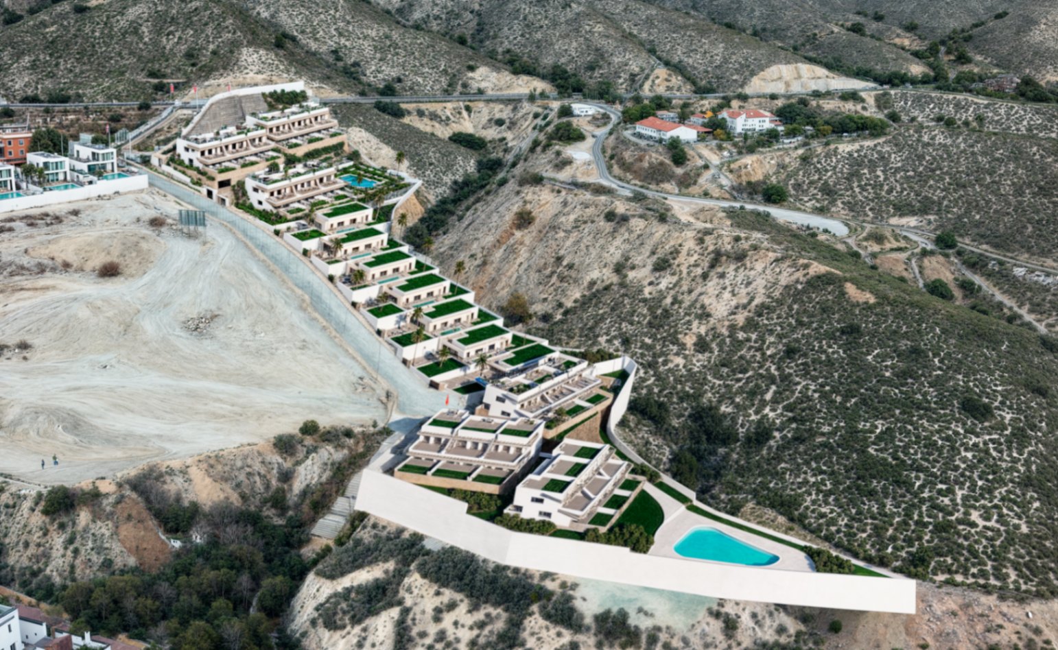 Bungalow con 2 y 3 Dormitorios en Finestrat con Vistas al Mar. Entrega 10/2027