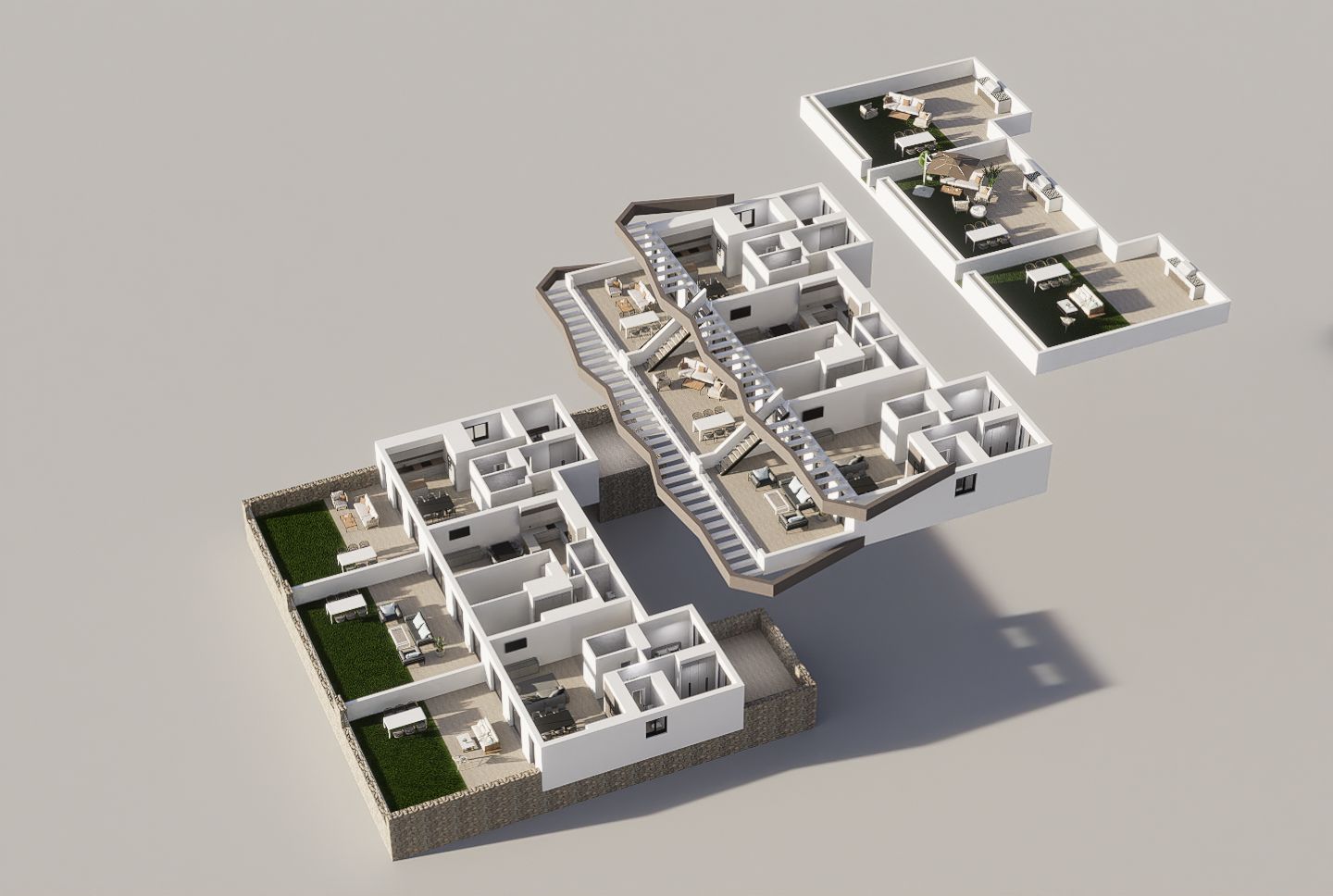 Bungalow con 2 y 3 Dormitorios en Finestrat con Vistas al Mar. Entrega 10/2027
