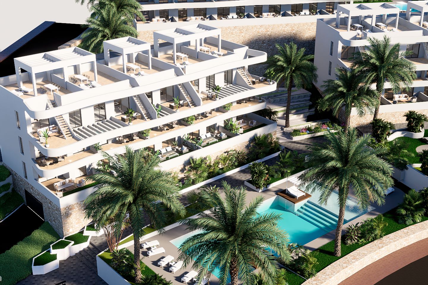 Ultimos Apartamentos de 2 Dormitorios en Finestrat con Vistas al Mar. Entrega Finales 2027