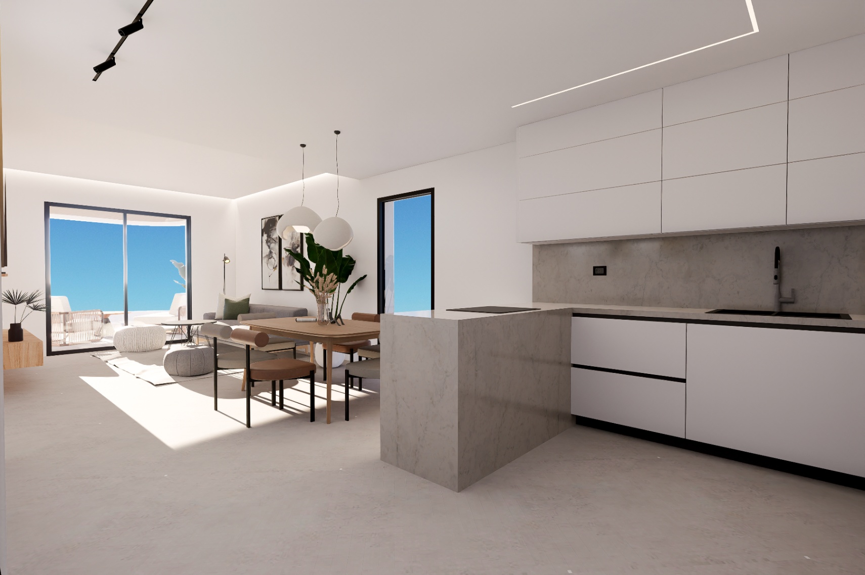 Ultimos Apartamentos de 2 Dormitorios en Finestrat con Vistas al Mar. Entrega Finales 2027